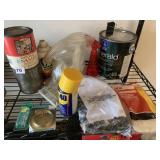 NAILS, ENAMEL PAINT WD-40, CHEESECLOTH, ETC.