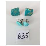 TURQUOISE MENï¿½S CUFF LINKS TURQUOISE UNPOLISHED