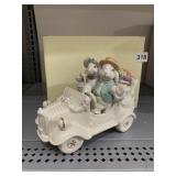 LENOX BUNNY CAR WITH S&P SHAKER NEW IN ORIGINAL