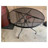 CAST IRON OUTDOOR TABLE, 28" X 41.5"