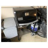 WEBER GENESIS GRILL WITH COVER, KEPT IN GARAGE