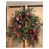 ARTIFICIAL WREATH WITH APPLE Dï¿½COR, 20"