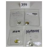 FOUR CUT POLISHED STONES POSSIBLY GREEN AMETHYST