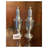PEWTER SALT AND PEPPER SHAKERS