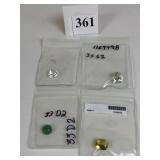 FOUR CUT POLISHED STONES AVENTURINE GOLONDA TOPAZ