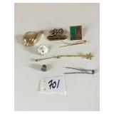 SCARF PIN BOBBY PINS WITH STARS DISNEY PIN