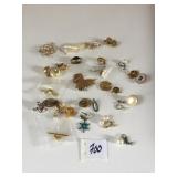 THREE PAIRS MATCHING EARRINGS MISC SINGLE