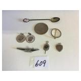 GROUP OF SILVER TONE MISC ONE DOLLAR TOKEN AA