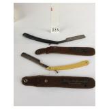 TWO ROBESON SURE EDGE STRAIGHT RAZORS IN ORIGINAL