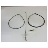 THREE SILVER 925 NECKLACES TARNISHED