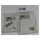 BRAZILIAN GREEN AMETHYST CUT POLISHED STONES