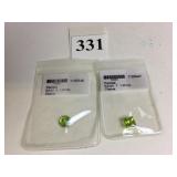 PERIDOT CUT POLISHED STONES SQUARE 1.35CTS AND