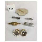 GROUP OF MENï¿½S CUFFLINKS AND TIE BARS