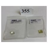 LEMON QUARTZ SQUARE AND BRAZILIAN GREEN AMETHYST