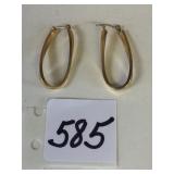 PAIR OF 14K GOLD PIERCED EARRINGS 1.09G