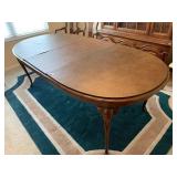 THOMASVILLE DINING ROOM TABLE WITH PADS AND 2
