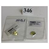 CUT POLISHED STONES KHAKI TOPAZ CUSHION AND BROWN