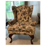 HIGHLAND CHAIRS WITH SHELL-CARVED LEGS AND ARM