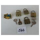 GROUP OF MINIATURE LOCKS AND KEYS
