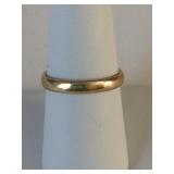 14K GOLD WEDDING BAND SIZE 8 2.68G