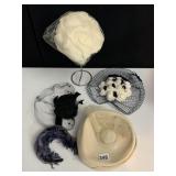 VINTAGE HATS AND HAIR BANDS, STILL IN GOOD