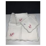 VINTAGE HAND STITCHED CLOTH NAPKINS (8)