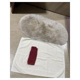 FULL SZ. SHEETS SET, BATH RUG