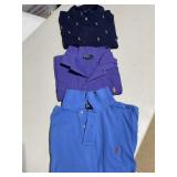 THREE POLO X-L SHIRTS