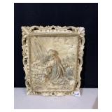 3D JESUS 12" H X 10" W CRACK ON CORNERS AS SHOWN