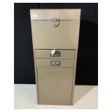 STANDING LOCKING FILE CABINET 30.5" H X 12.5" W X