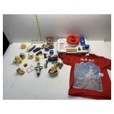 MINI FOOTBALL HELMETS, PARTS AND PIECES OF TOYS