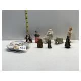 FIGURINES INCLUDING PLASTIC BLOW MOLD BUDDAH,