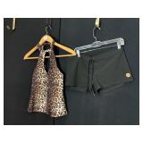 SWIM TOP NINE WEST SZ S, SWIM SHORTS ROXY SZ S