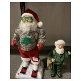 SKIING SANTA & MAILMAN SANTA