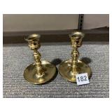 BALDWIN BRASS CANDLE HOLDERS 5"