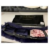 PATRICIA PRITCHARD FUR COLLAR, SILK SCARF