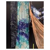 4 COLORFUL SCARVES