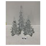 CRYSTAL TREES SET OF 3