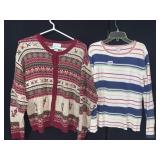 CHRISTOPHER AND BANKS HAND EMBROIDERED CARDIGAN