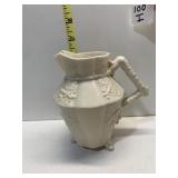 BELLEEK HAWTHORN PITCHER UNPAINTED LAST IMPRESSED