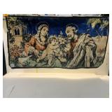 37.5X19 JESUS WITH HIS FLOCK TAPESTRY