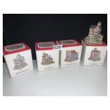 "THE AMERICANA COLLECTION" MINIATURE HOUSES (4