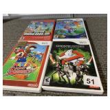 WII GAMES SUPER MARIO & GHOST BUSTERS