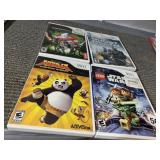 WII GAMES GHOST BUSTERS, STAR WARS III, KUNG FU