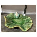 LILY PAD FROG PLATE FOR DECORATION 10"