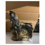 CHALK HORSE 11" H