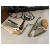 LUNCH BAGS, WOOD BOX, HAND MIXER/BEATER FOR JAR