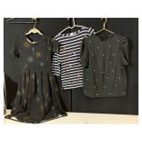 LULA ROE DRESS SZ S, J CREW SHIRT M