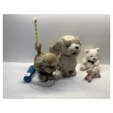 CORDED BATTERY OP DOGGIE, STUFFED BARKING DOG,