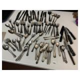ASSORTED FLATWARE & KNIVES